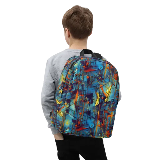 Abstract Eddy on a Minimalist Backpack