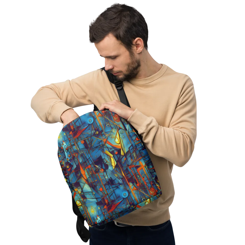 Abstract Eddy on Minimalist Backpack — Front