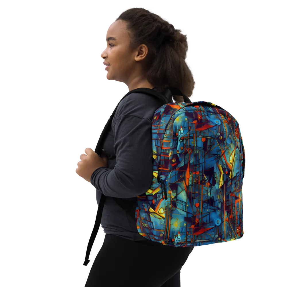 Abstract Eddy on Minimalist Backpack — Right Front