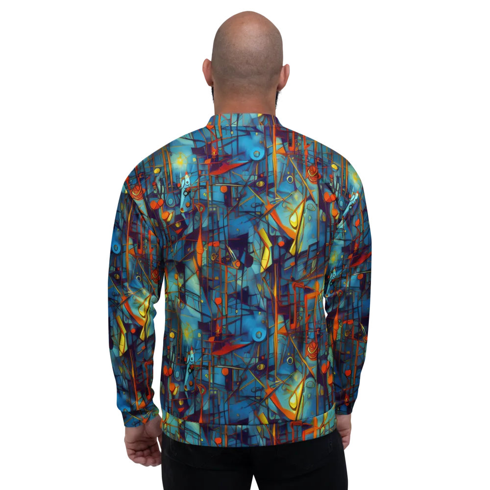 Abstract Eddy on Bomber Jacket — Back