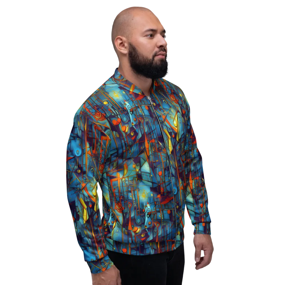 Abstract Eddy on Bomber Jacket — Right