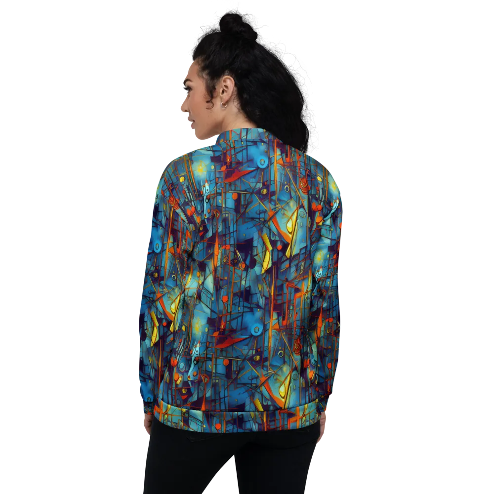 Abstract Eddy on Bomber Jacket — Back