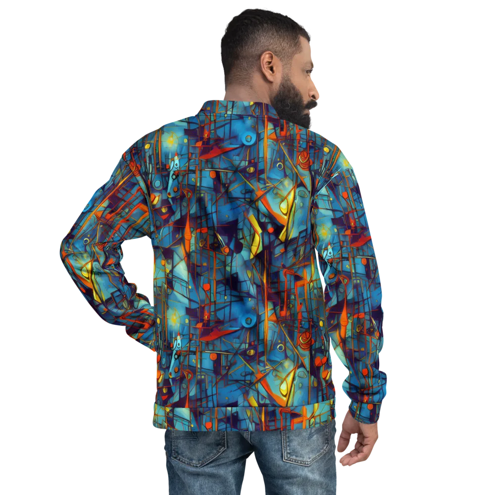 Abstract Eddy on Bomber Jacket — Back