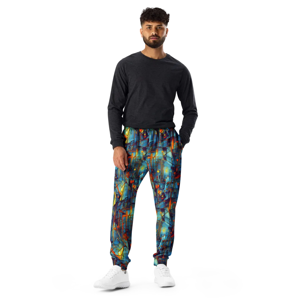 Abstract Eddy on Men's Joggers — Front