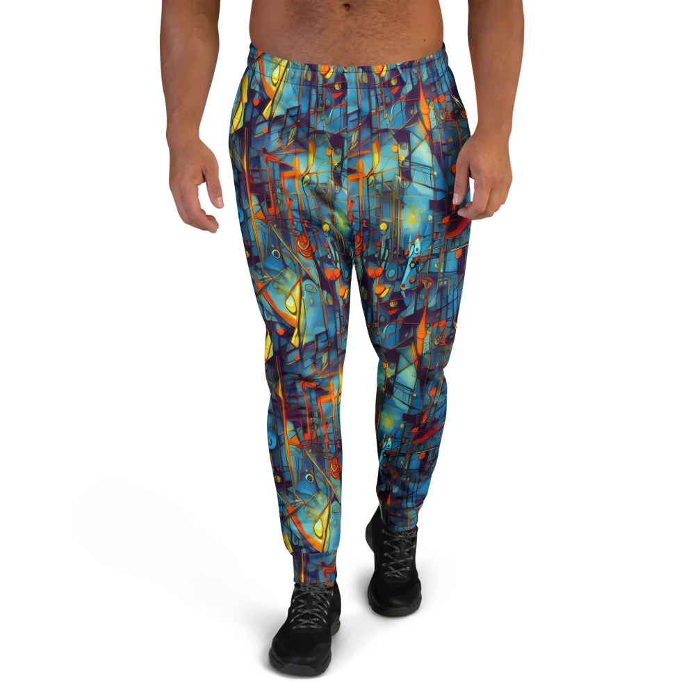 Abstract Eddy on Men's Joggers — Front