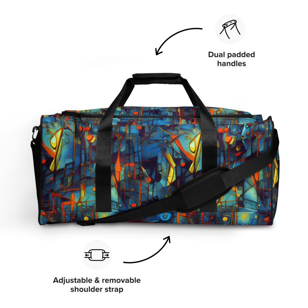 Abstract Eddy on Duffle Bag — Front