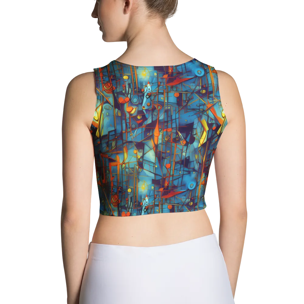 Abstract Eddy on Crop Top — Back