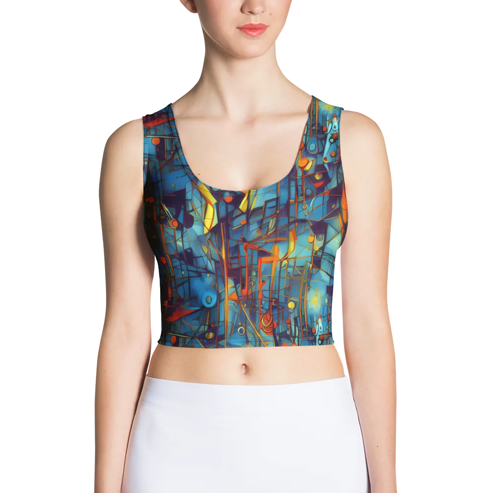 Abstract Eddy on Crop Top — Front