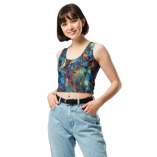 Abstract Eddy on a Crop Top