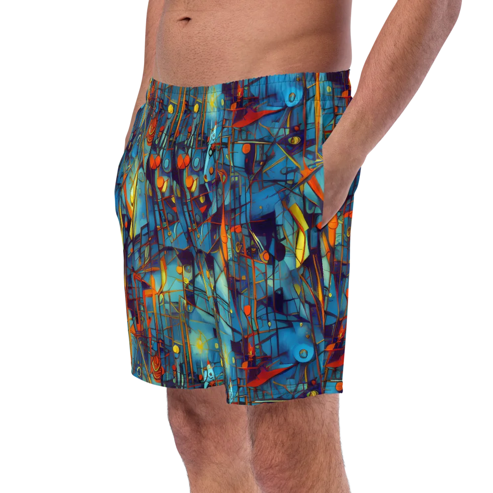 Abstract Eddy on Swim Trunks — Left Front