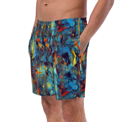 Abstract Eddy on a Swim Trunks