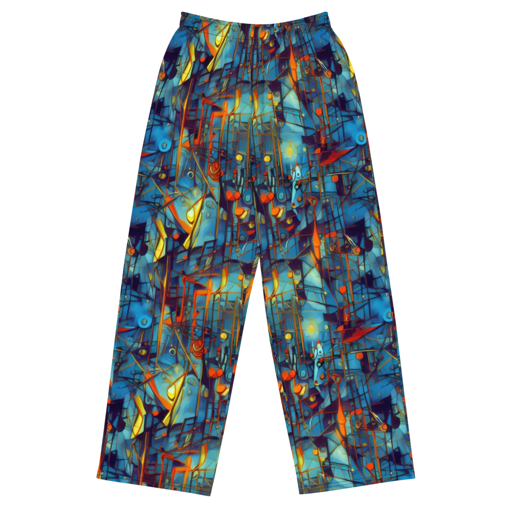 Abstract Eddy on Wide-Leg Pants — Front