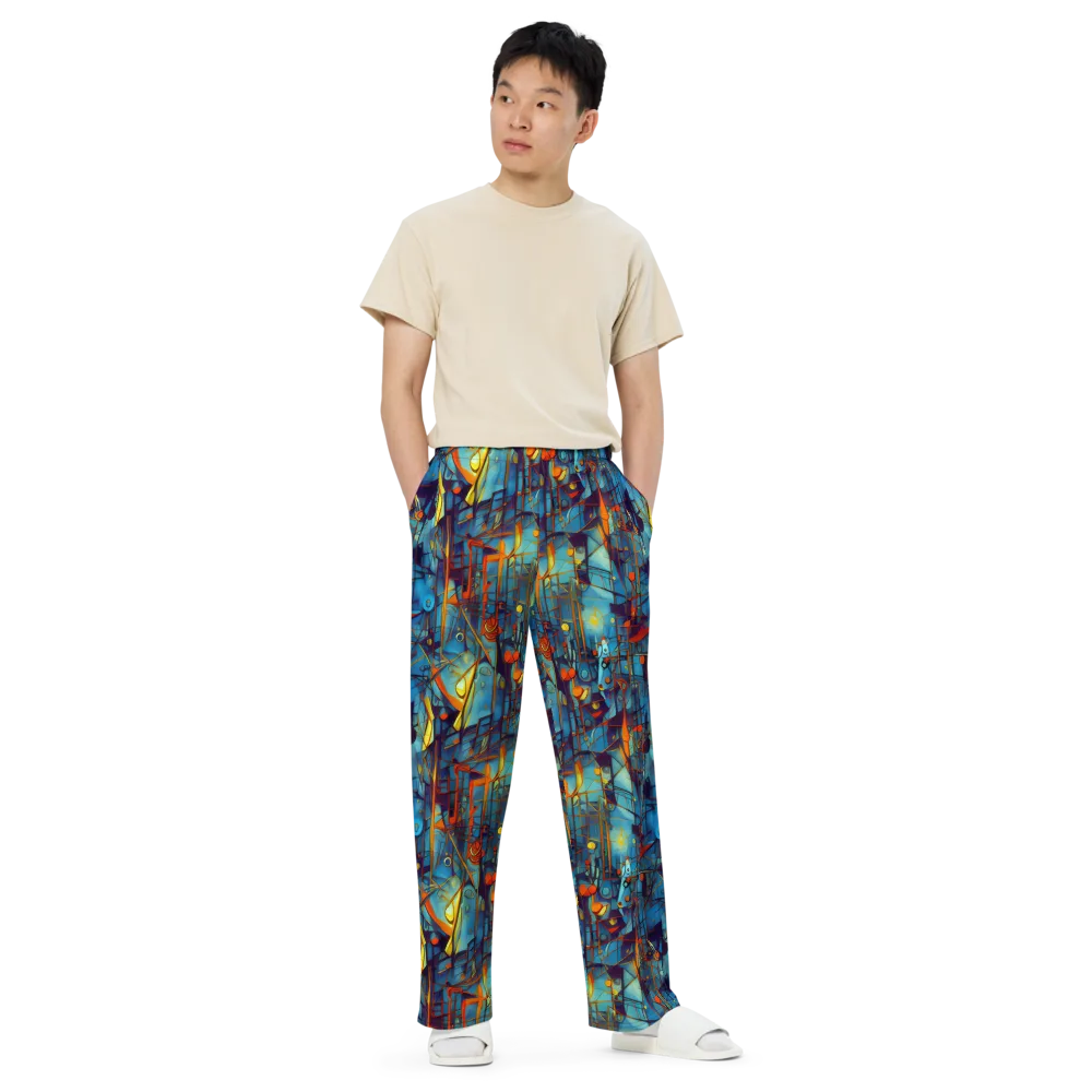 Abstract Eddy on Wide-Leg Pants — Front
