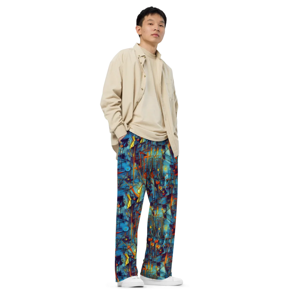 Abstract Eddy on Wide-Leg Pants — Right Front