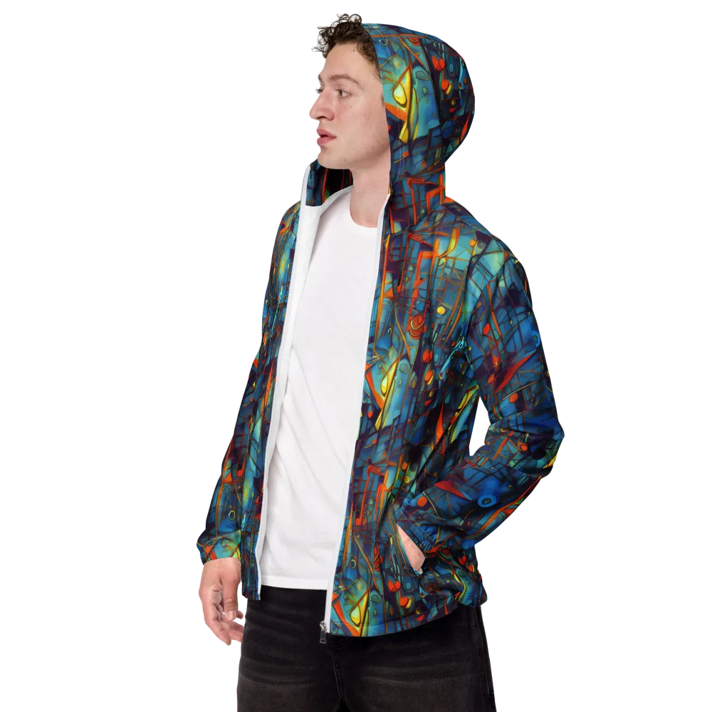 Abstract Eddy on Men's Windbreaker — Left Front