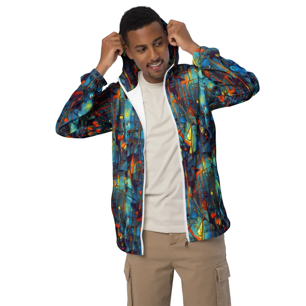 Abstract Eddy on Men's Windbreaker — Front