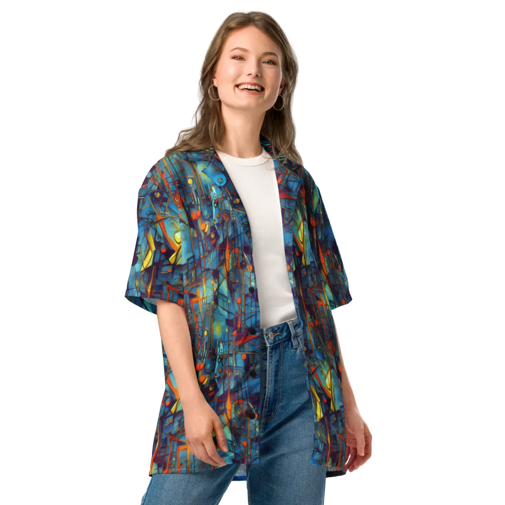 Abstract Eddy on Button Shirt — Front