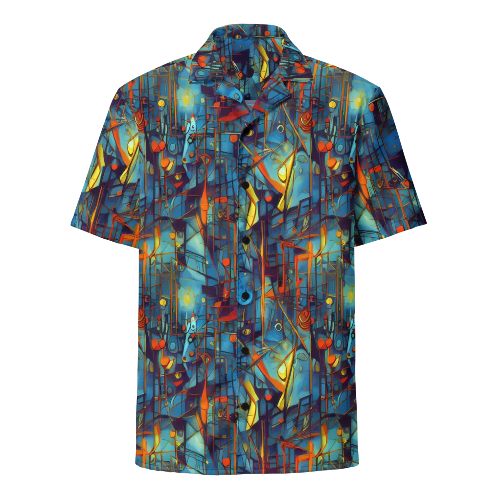 Abstract Eddy on Button Shirt — Front