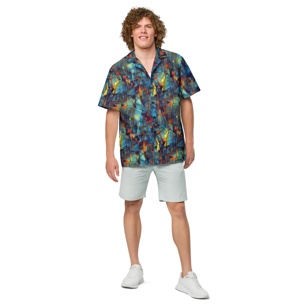 Abstract Eddy on Button Shirt — Front