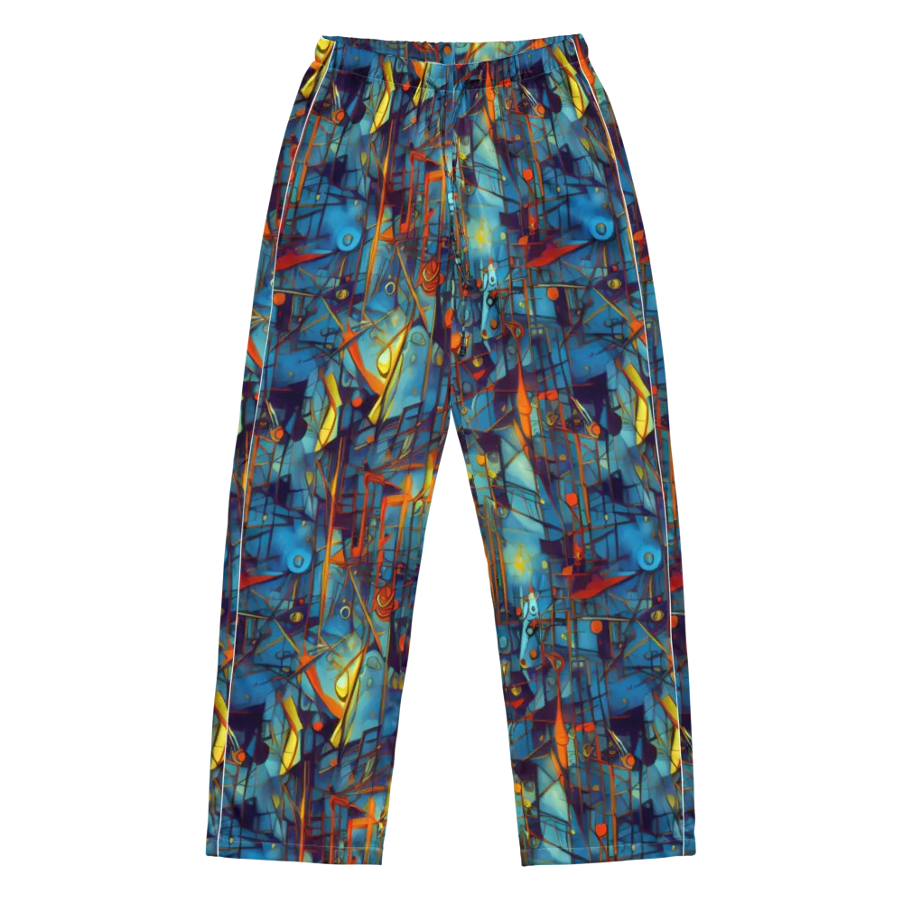 Abstract Eddy on Women's Pajama Pants — Front