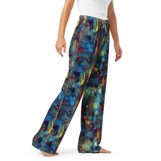 Abstract Eddy on a Women's Pajama Pants