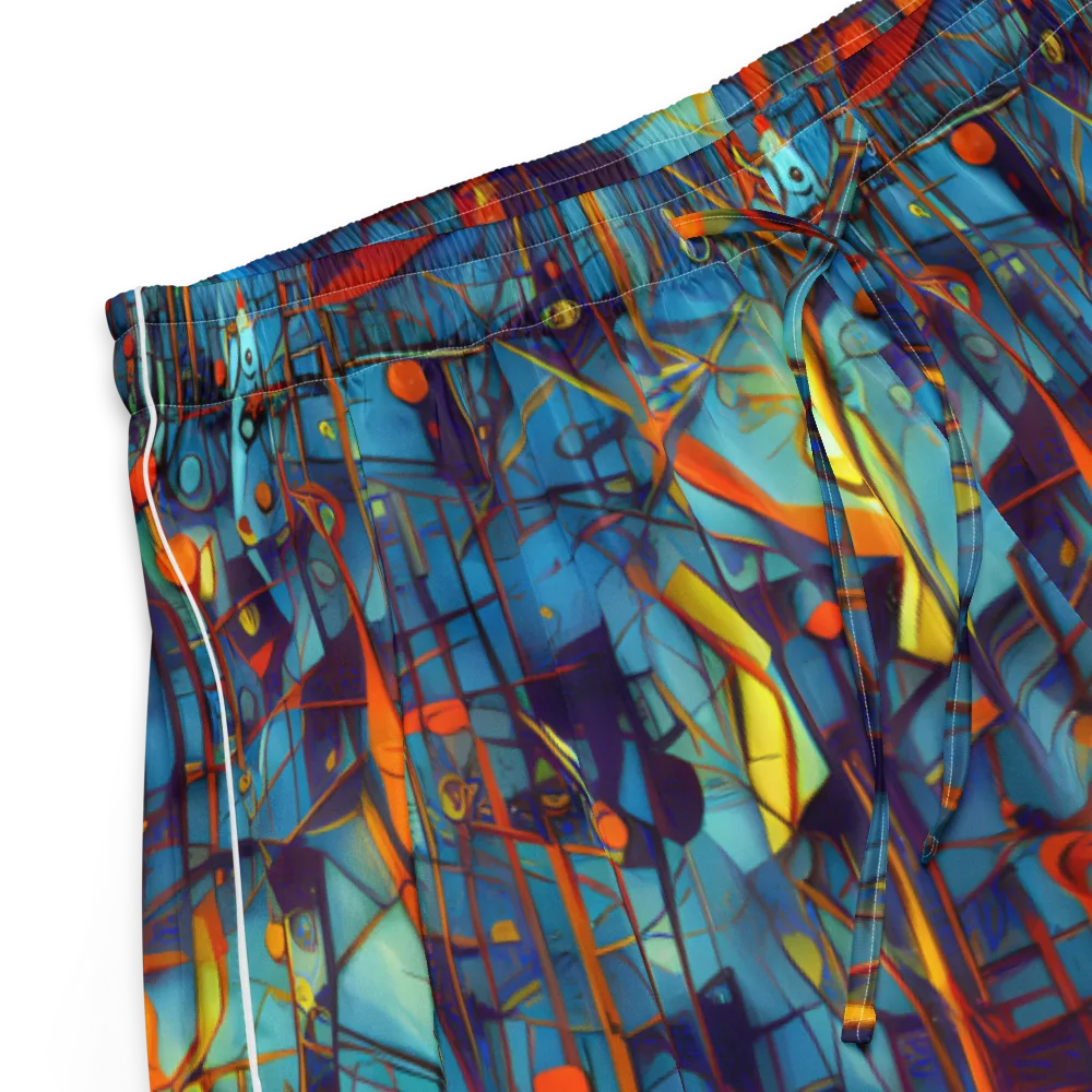 Abstract Eddy on Women's Pajama Shorts — Product details