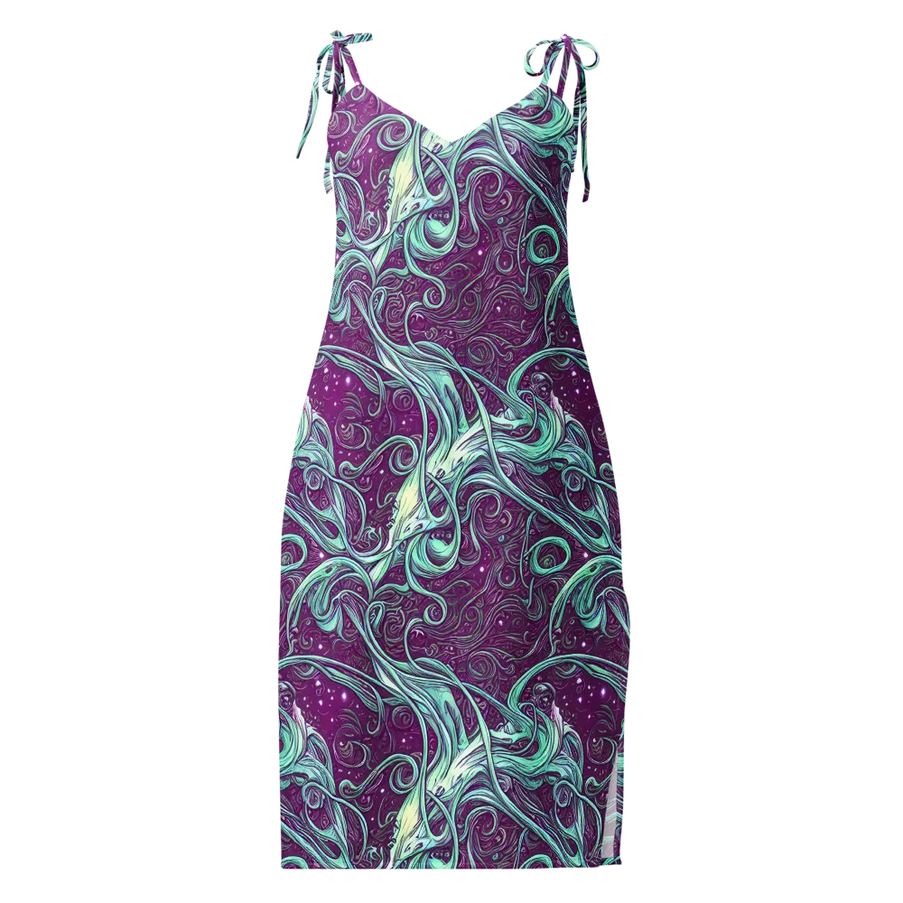 Temple Swirls on Slip Dress — Front