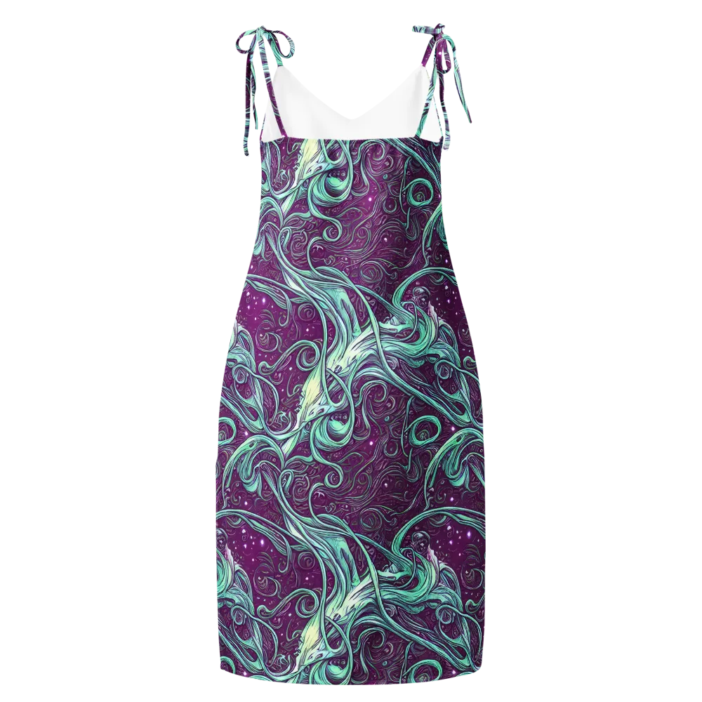 Temple Swirls on Slip Dress — Back