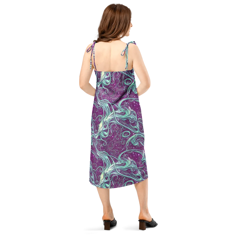 Temple Swirls on Slip Dress — Back