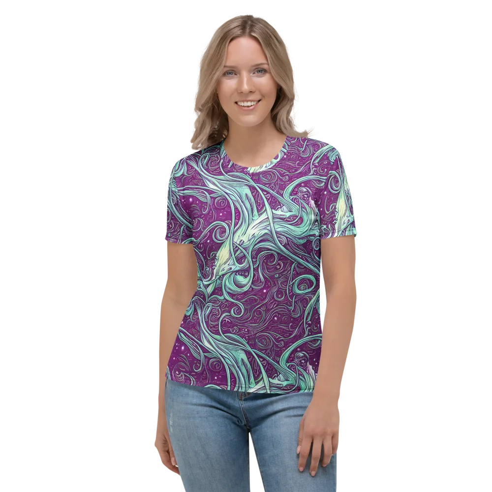 Temple Swirls on Women's Crew Neck T-Shirt — Front