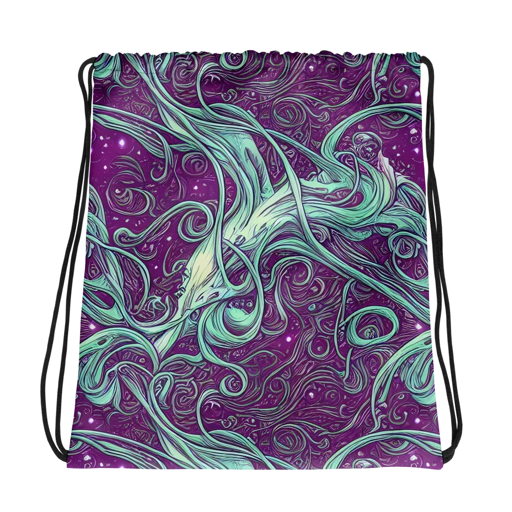 Temple Swirls on Drawstring Bag — Photo