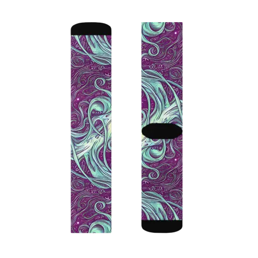 Temple Swirls on a Socks