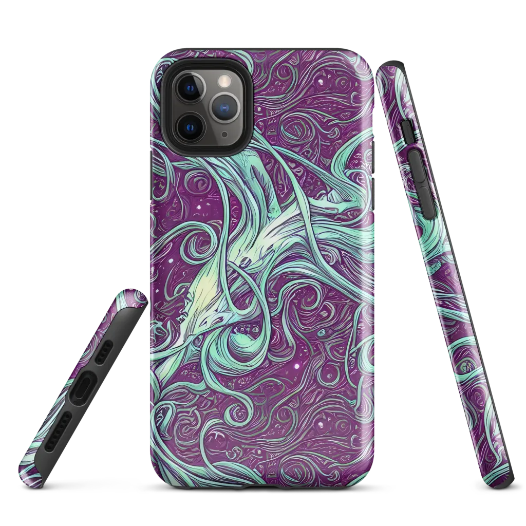 Temple Swirls on Tough Case for iPhone® — Front