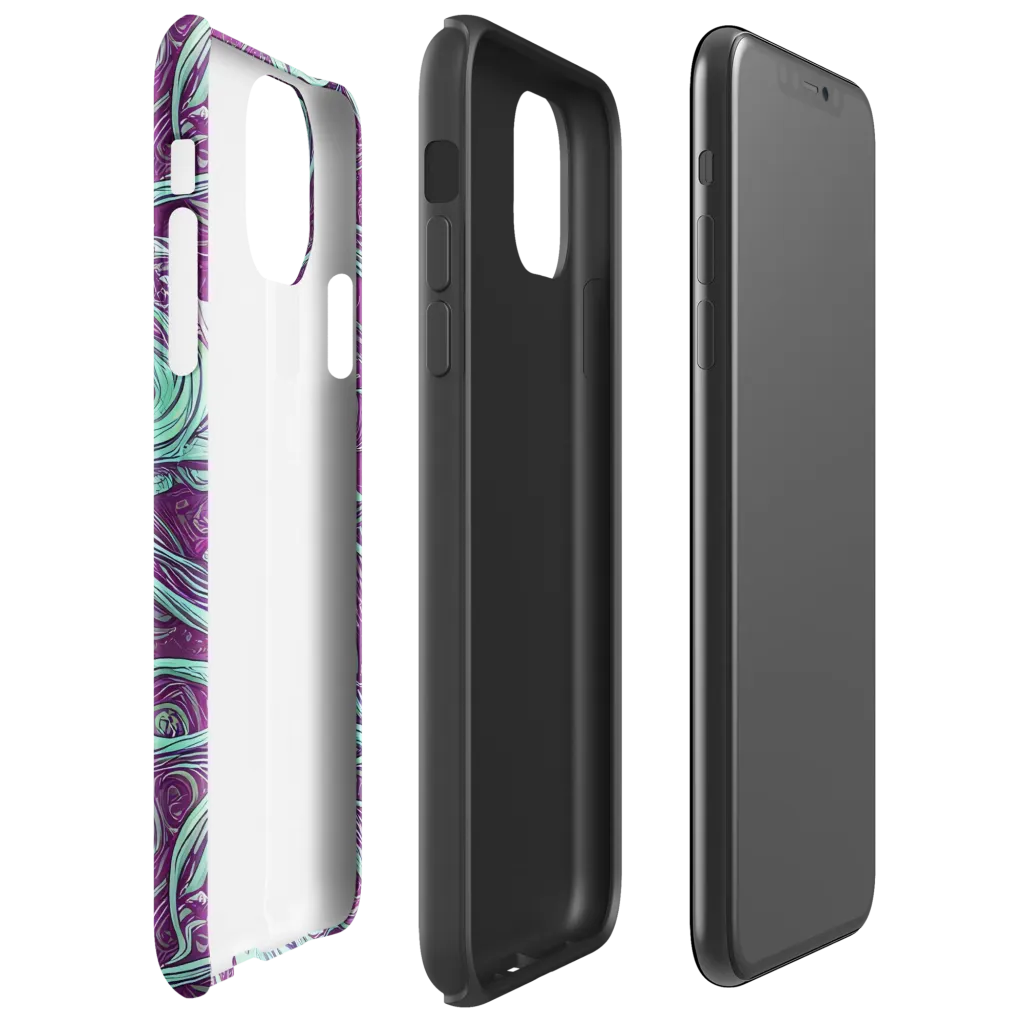 Temple Swirls on Tough Case for iPhone® — Right