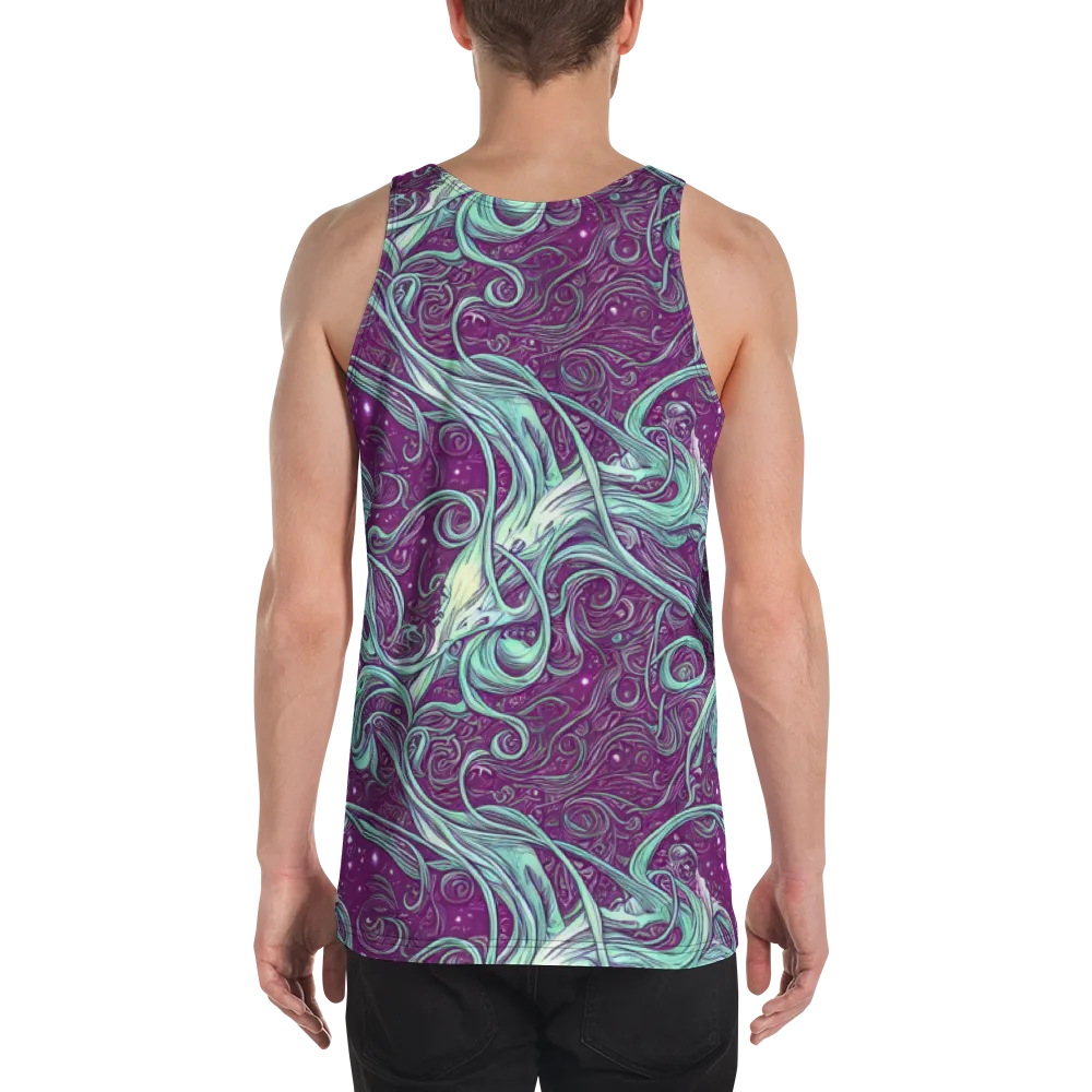 Temple Swirls on Men's Tank Top — Back