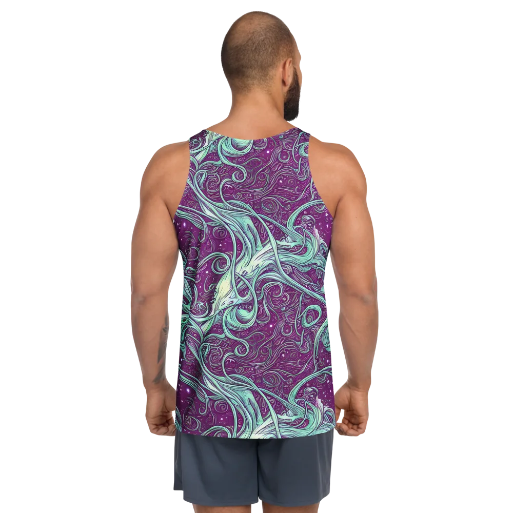 Temple Swirls on Men's Tank Top — Back