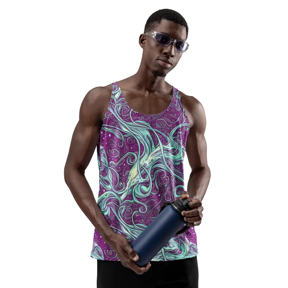 Temple Swirls on Men's Tank Top — Front