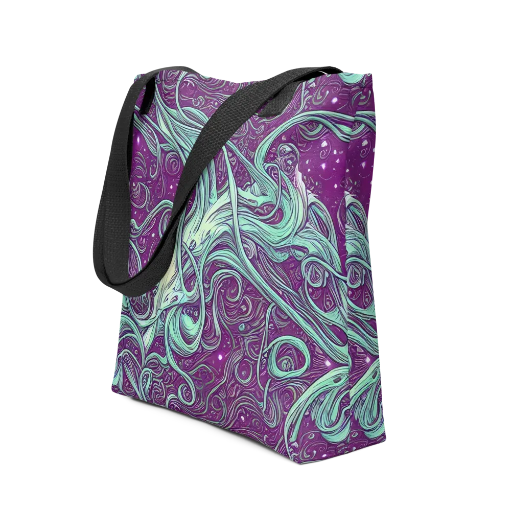 Temple Swirls on Tote Bag — Front