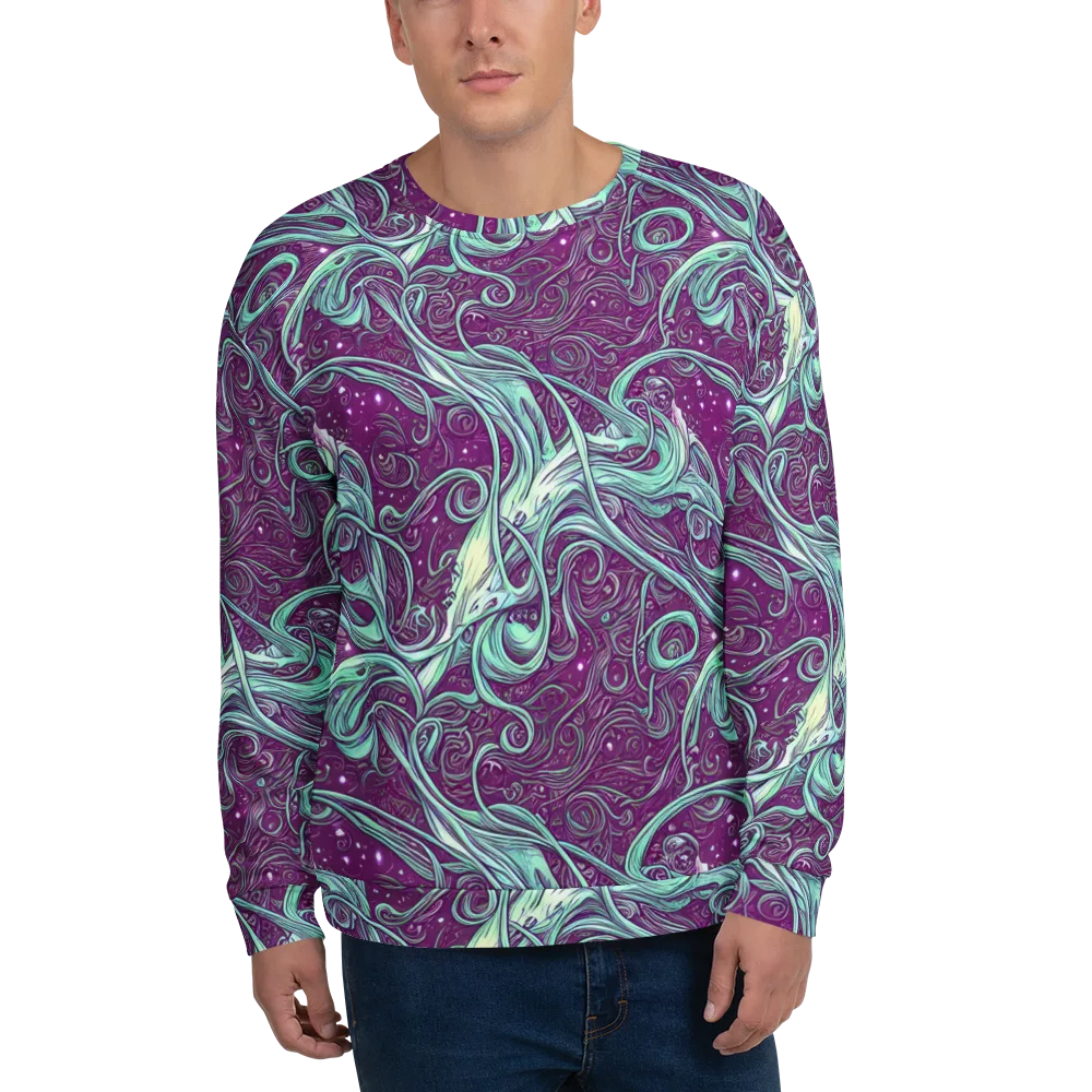 Temple Swirls on Sweatshirt — Front