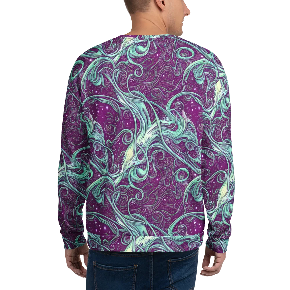 Temple Swirls on Sweatshirt — Back