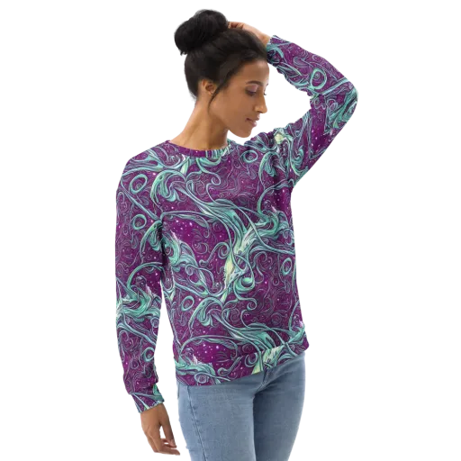 Temple Swirls on a Sweatshirt