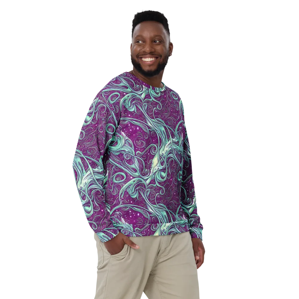Temple Swirls on Sweatshirt — Front