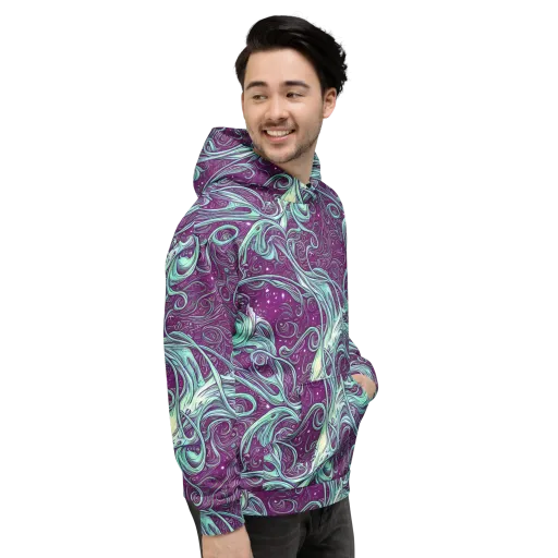 Temple Swirls on a Hoodie