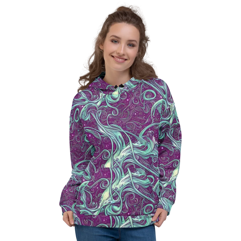Temple Swirls on Hoodie — Front