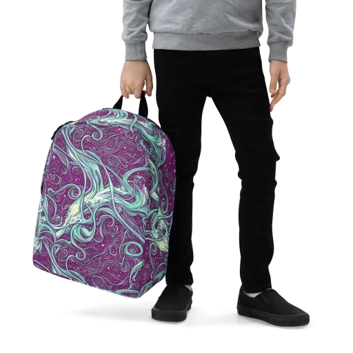 Temple Swirls on a Minimalist Backpack