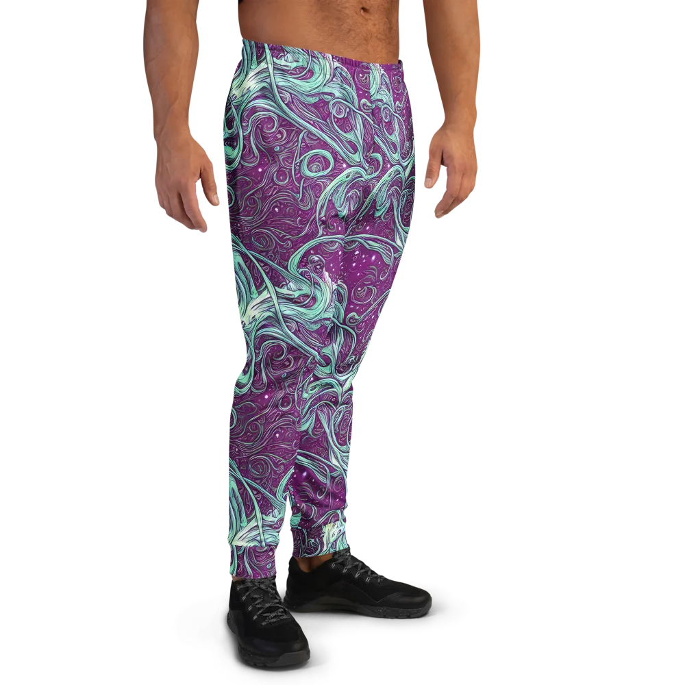 Temple Swirls on Men's Joggers — Right