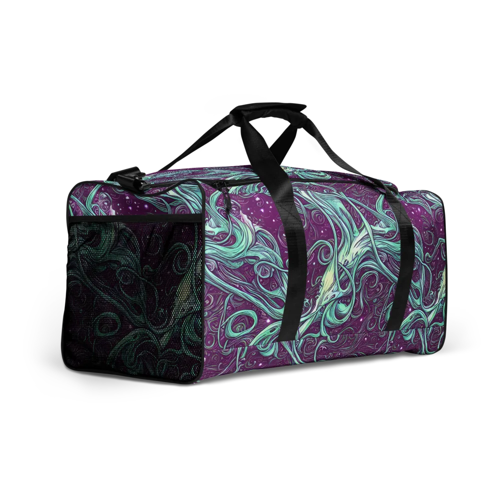 Temple Swirls on Duffle Bag — Right Front