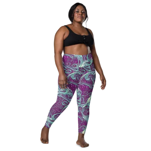Temple Swirls on a Leggings with Pockets