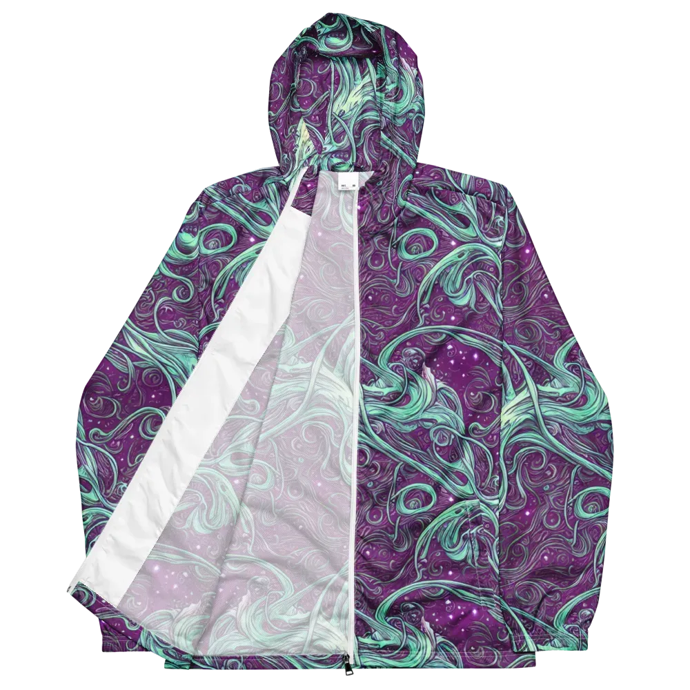 Temple Swirls on Men's Windbreaker — Front