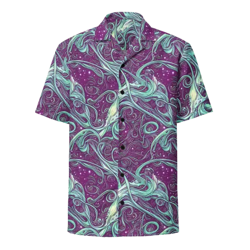 Temple Swirls on a Button Shirt